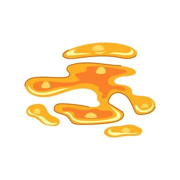 Fissure lava puddle cartoon vector illustration Stock Illustration