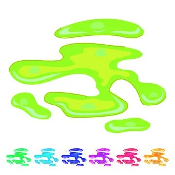 Fissure lava puddle vector cartoon graphic Stock Illustration