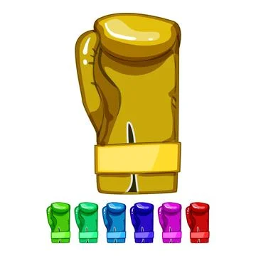 Fist boxing gloves cartoon vector graphic 库存插图