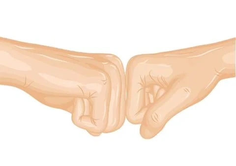 Fist bump Stock Illustration