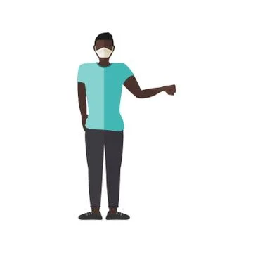 Fist Bump Man Vector Stock Illustration