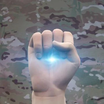 Fist with Camo Stock Illustration