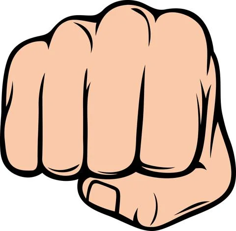 Fist Color Stock Illustration