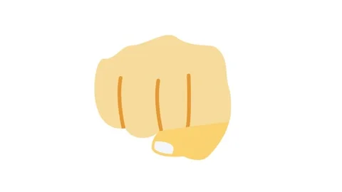 A fist composed of a red hand and a yellow hand, symbolizing unity and dive.. Stock Footage 332323469