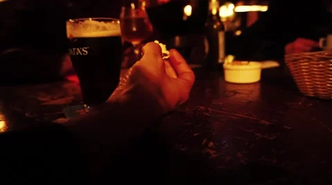 Fist floor of scene in pub Stock Footage 63318987