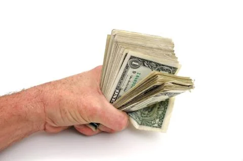 Fist full of dollars Stock Photos
