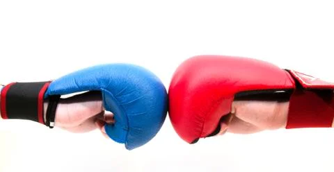 Fist with glove Stock Photos