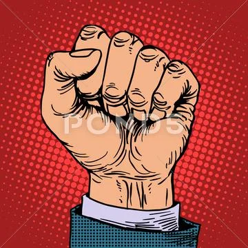 Fist hand business concept Stock Illustration