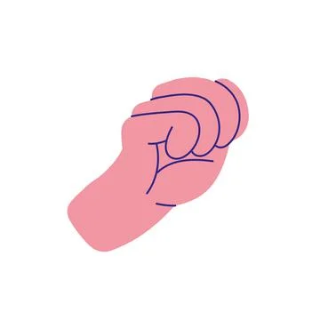 Fist hand gestures Stock Illustration