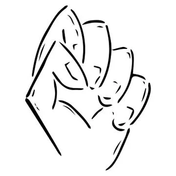 Fist hand icon. Vector illustration fist. Fist up hand drawn.. Stock Illustration