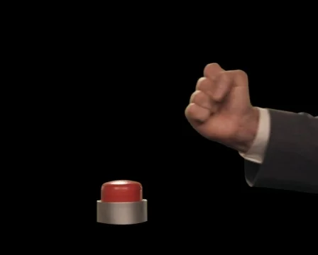 Fist Hits Button Stock Footage 754677