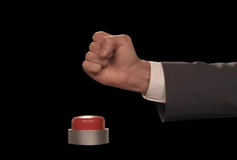 Fist Hits Button Stock Footage 754678