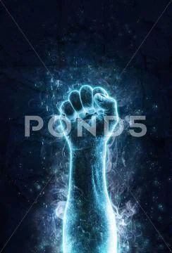Fist of ice Stock Illustration