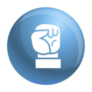 Fist up icon, simple style 스톡 일러스트