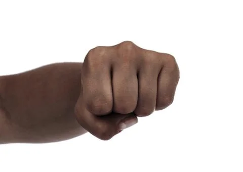 Fist isolated on a white background Stock Photos