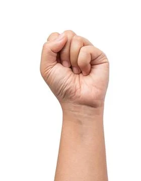 Fist isolated on white background Stock Photos