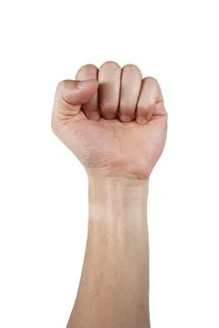 Fist isolated on white Stock Photos