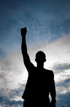 Fist up Foto stock