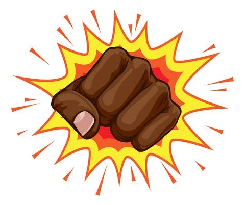 Fist Punch Hand Comic Pop Art Explosion Cartoon イラスト素材