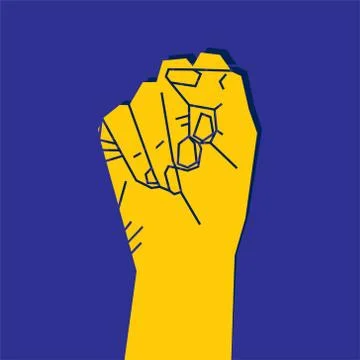 Fist to revolution concept Stock Illustration