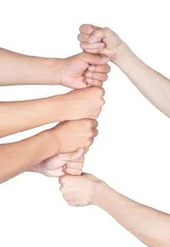 Fist team 스톡 사진