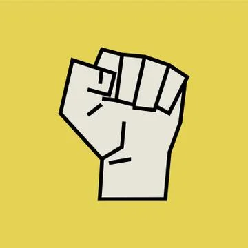 Fist vector illustration. Illustrazione stock