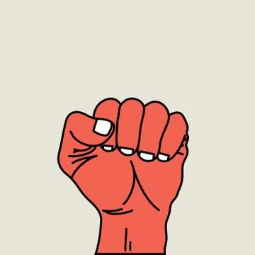 Fist vector illustration. Stock Illustration