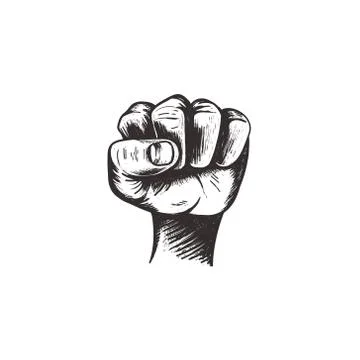 Fist vector illustration. Stock Illustration