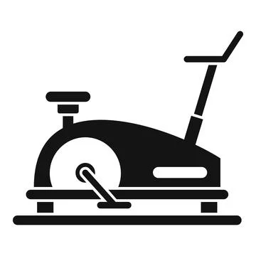 Fit exercise bike icon, simple style 스톡 일러스트