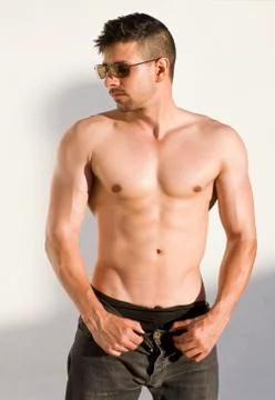 Fit guy posing Stock Photos