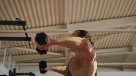 Fit guy warming up Stock Footage 118073098