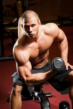 As fit as it gets. Stock Photos
