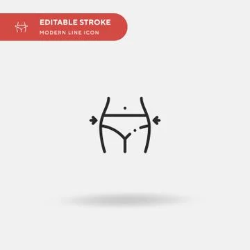 Fit Simple vector icon. Illustration symbol design template for web mobile UI Stock Illustration