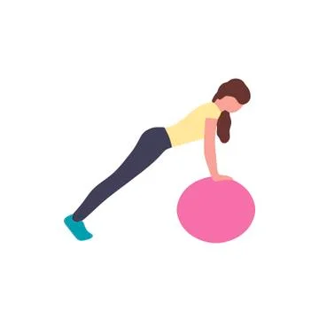 Fitball Illustrazione stock