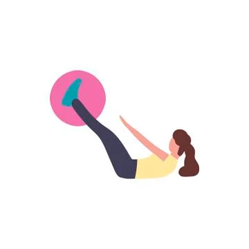 Fitball Stock Illustration
