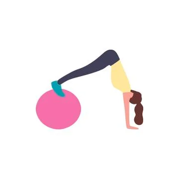 Fitball Stock Illustration