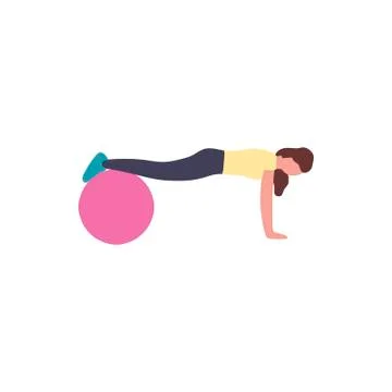 Fitball Stock Illustration