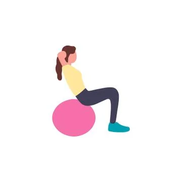 Fitball Stock Illustration
