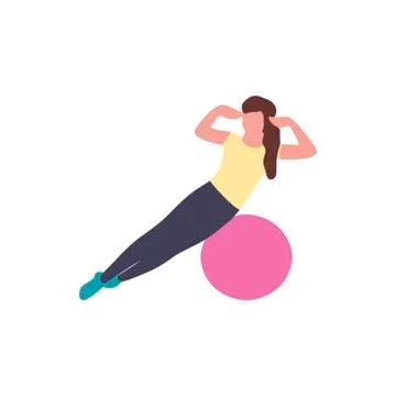 Fitball Stock Illustration