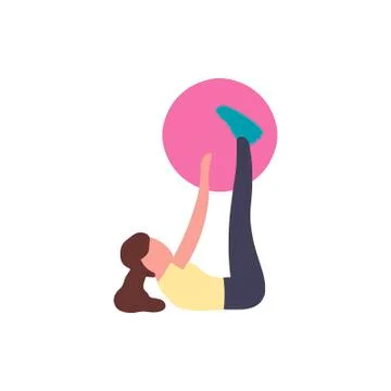 Fitball Stock Illustration