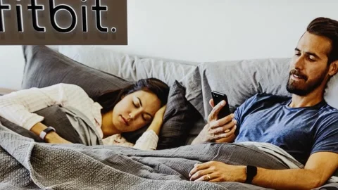 Fitbit Advertisement Closeup View Stock Footage 140292851