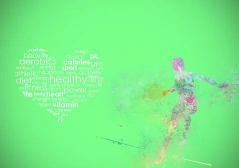 Fitness abstract background Stock Illustration