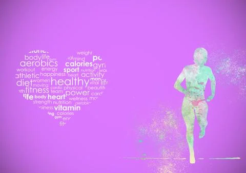 Fitness abstract background Illustrazione stock