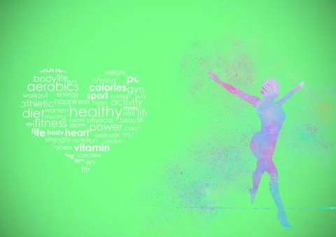 Fitness abstract background Stock Illustration