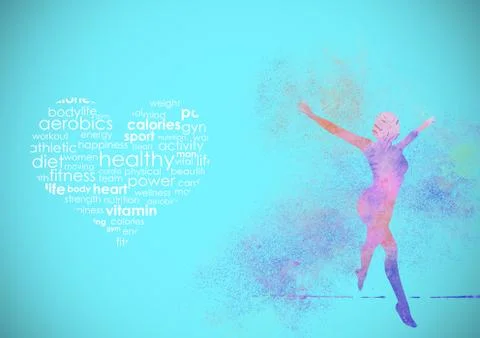 Fitness abstract background Stock Illustration