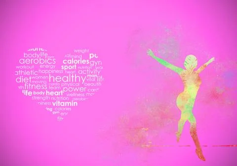 Fitness abstract background Stock Illustration