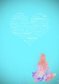 Fitness abstract background Stock Illustration