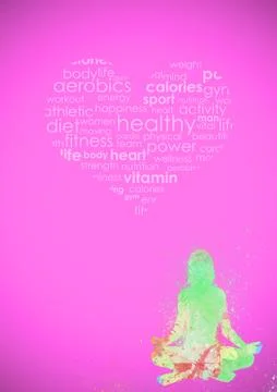 Fitness abstract background Stock Illustration