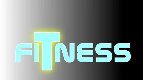 Fitness animated text Stock Footage 116264262