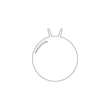 Fitness ball kangaroo. flat vector icon Ilustración de archivo
